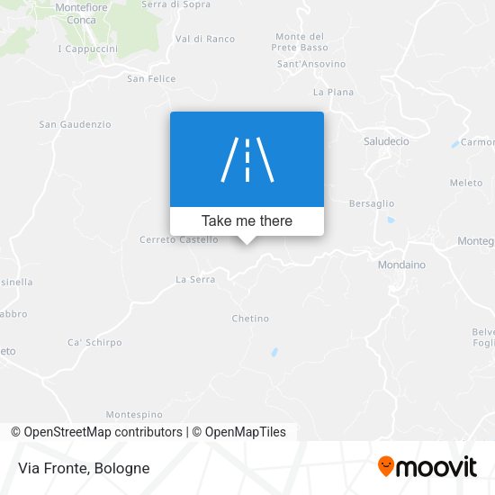 Via Fronte map
