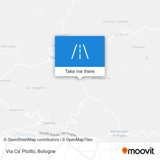 Via Ca' Picillo map
