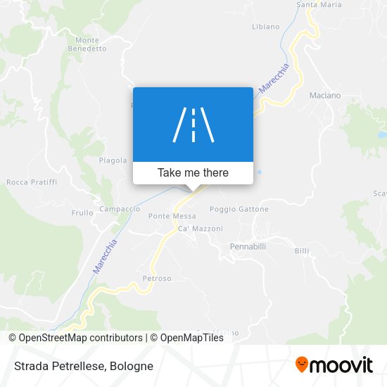 Strada Petrellese map