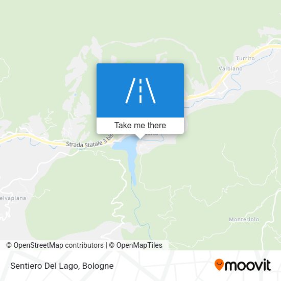 Sentiero Del Lago map