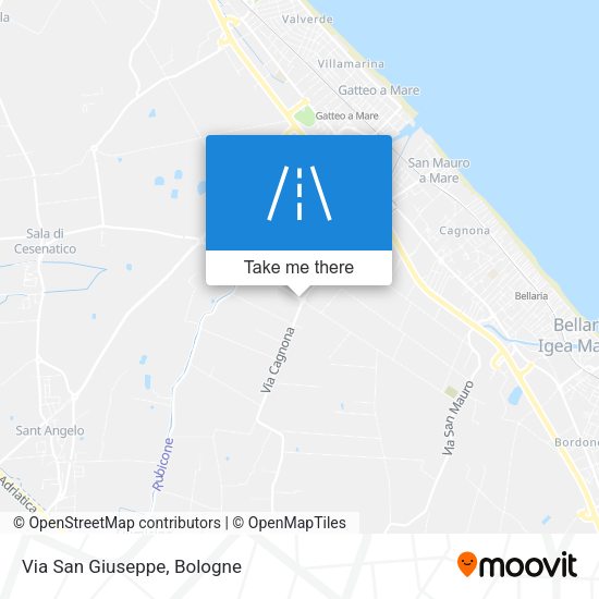 Via San Giuseppe map