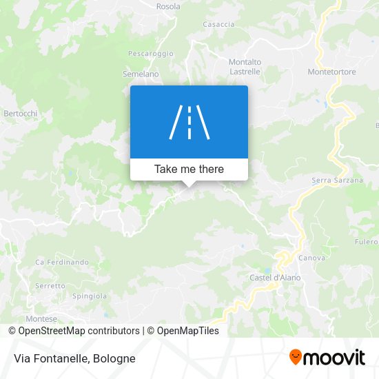 Via Fontanelle map