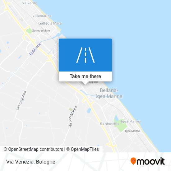 Via Venezia map