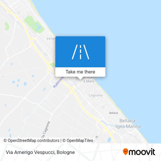 Via Amerigo Vespucci map