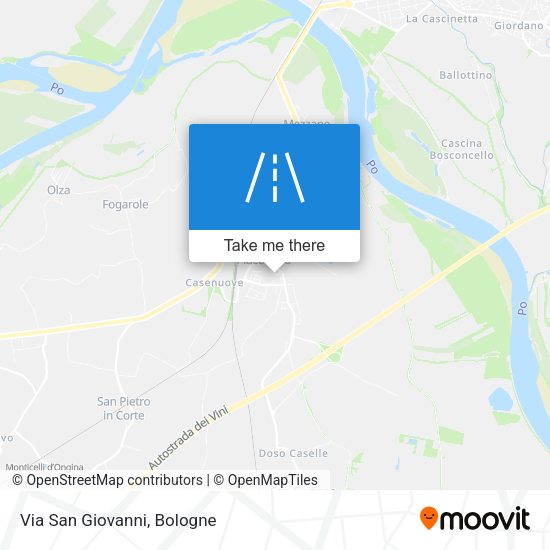Via San Giovanni map
