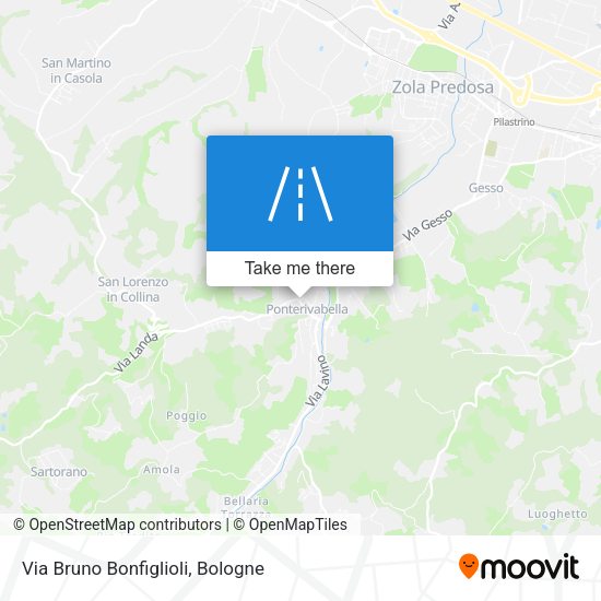 Via Bruno Bonfiglioli map