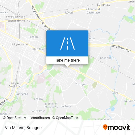 Via Milano map