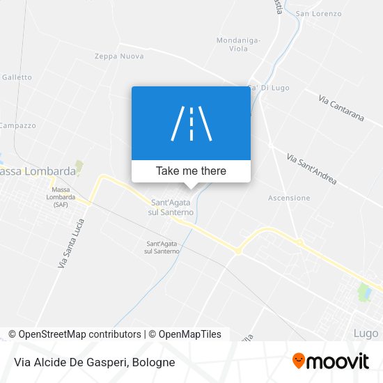 Via Alcide De Gasperi map