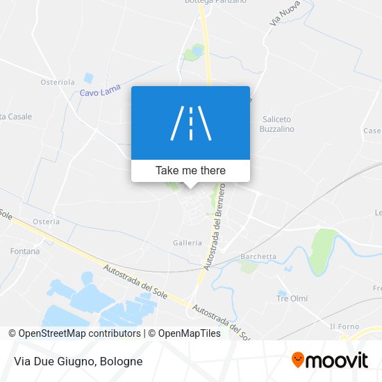 Via Due Giugno map
