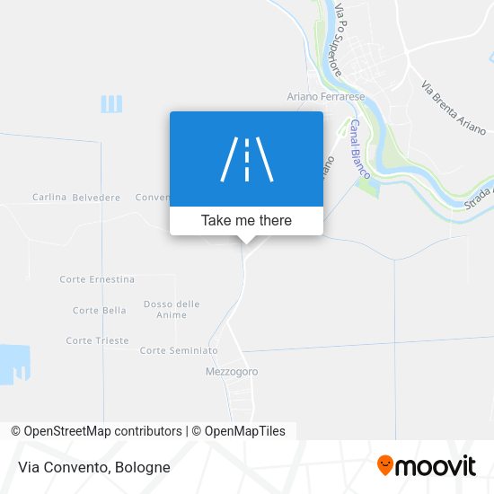 Via Convento map