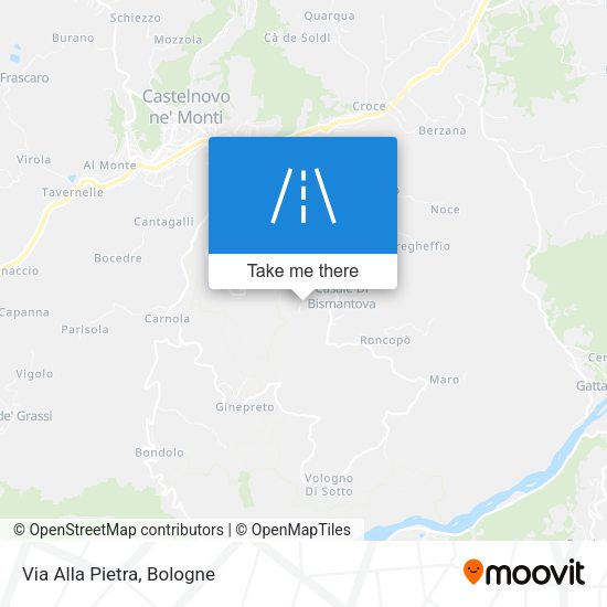Via Alla Pietra map