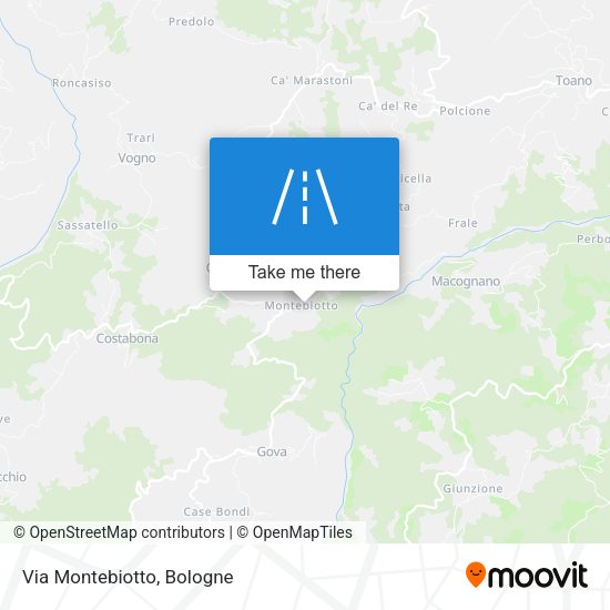 Via Montebiotto map