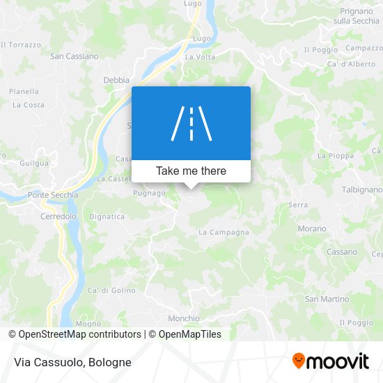 Via Cassuolo map