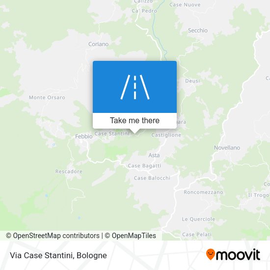 Via Case Stantini map