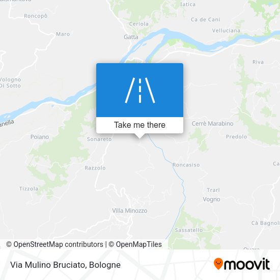 Via Mulino Bruciato map