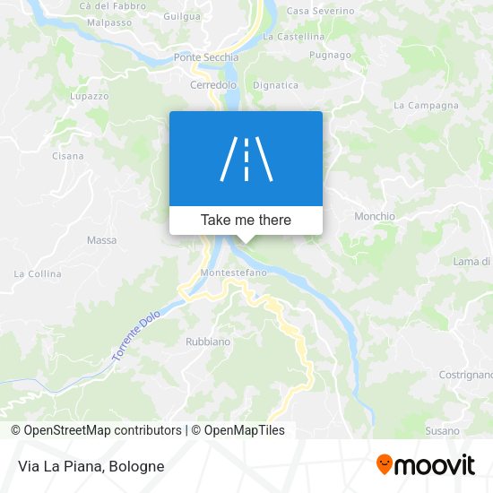 Via La Piana map