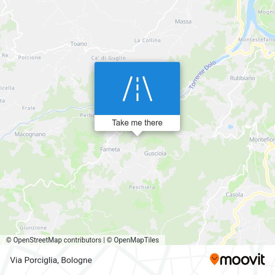 Via Porciglia map