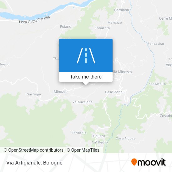 Via Artigianale map