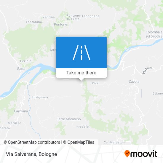 Via Salvarana map