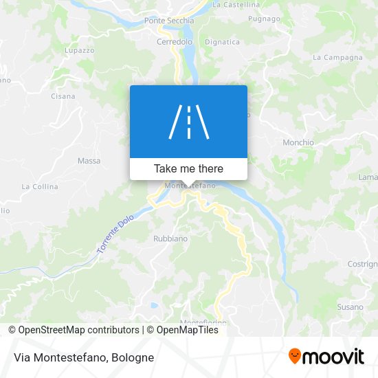 Via Montestefano map