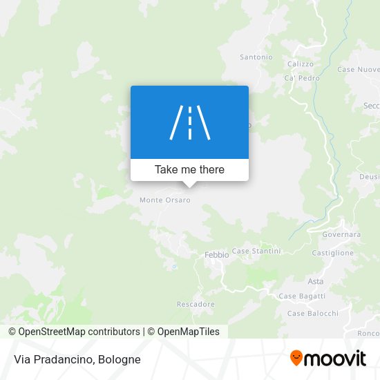 Via Pradancino map