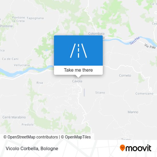 Vicolo Corbella map