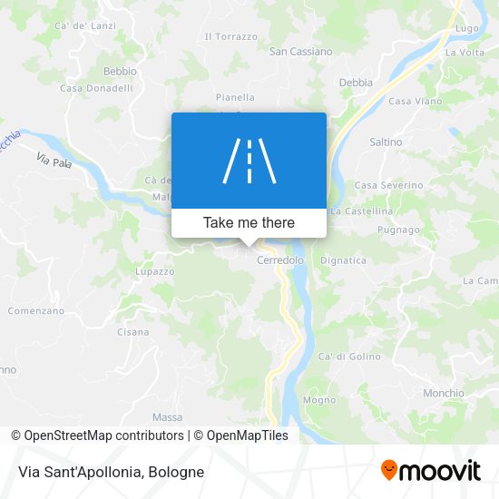 Via Sant'Apollonia map