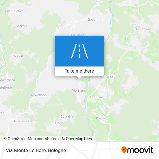 Via Monte Le Bore map