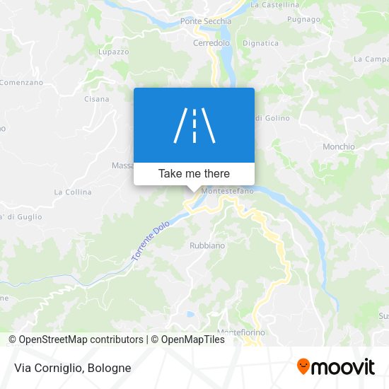 Via Corniglio map