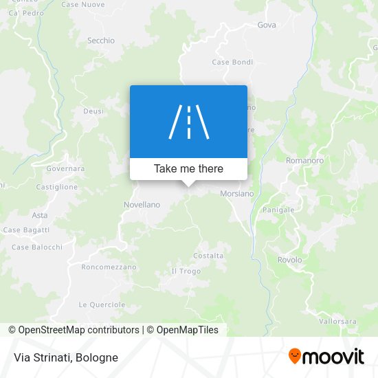 Via Strinati map