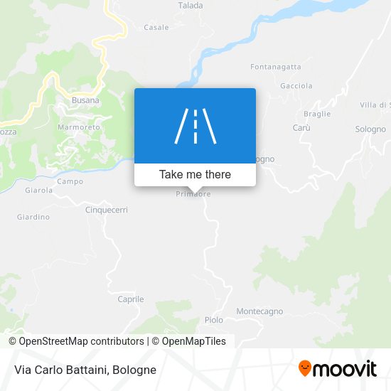 Via Carlo Battaini map