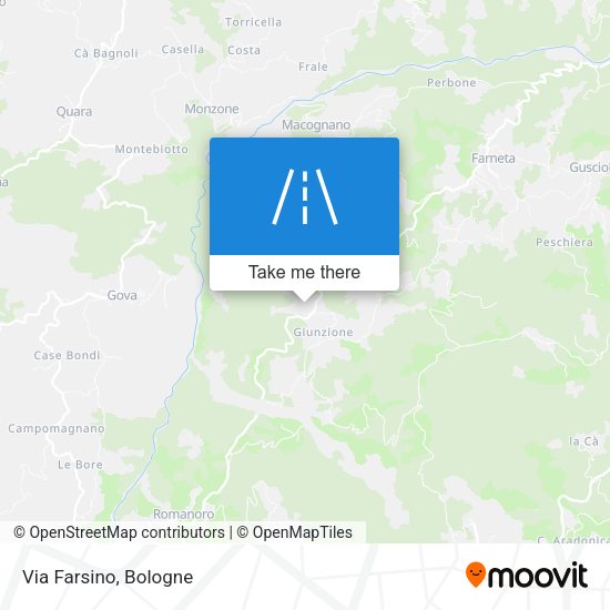 Via Farsino map