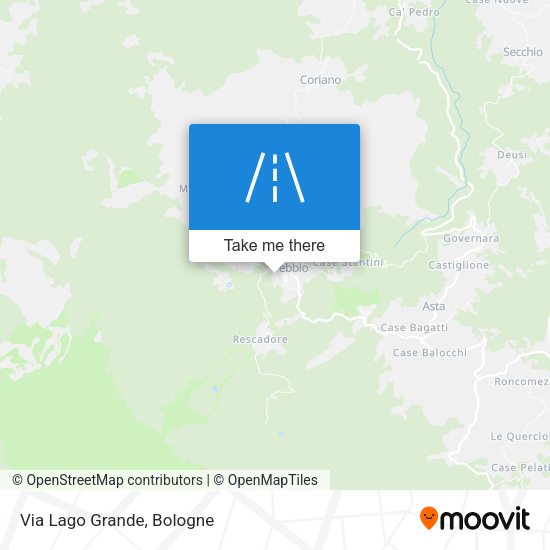 Via Lago Grande map