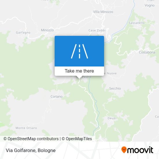 Via Golfarone map