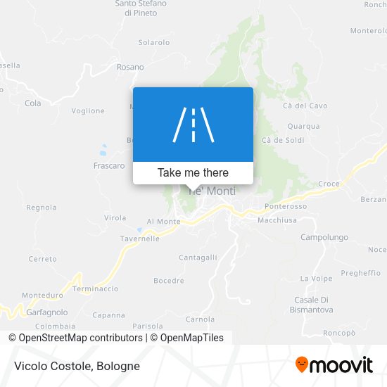 Vicolo Costole map