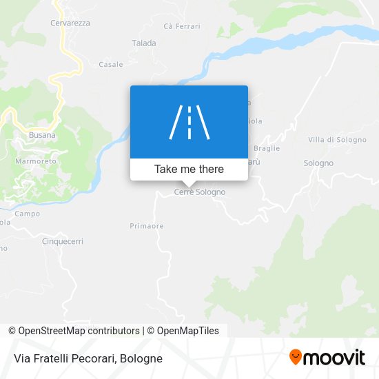Via Fratelli Pecorari map