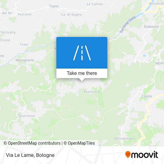 Via Le Lame map