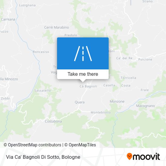 Via Ca' Bagnoli Di Sotto map