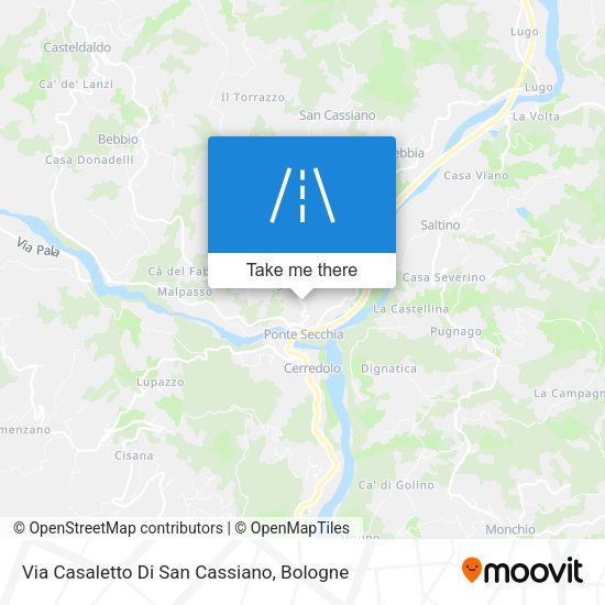 Via Casaletto Di San Cassiano map