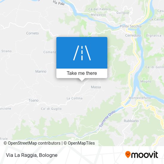 Via La Raggia map