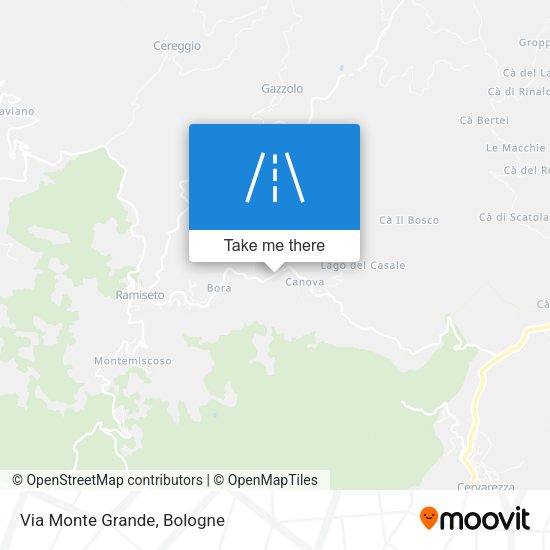 Via Monte Grande map