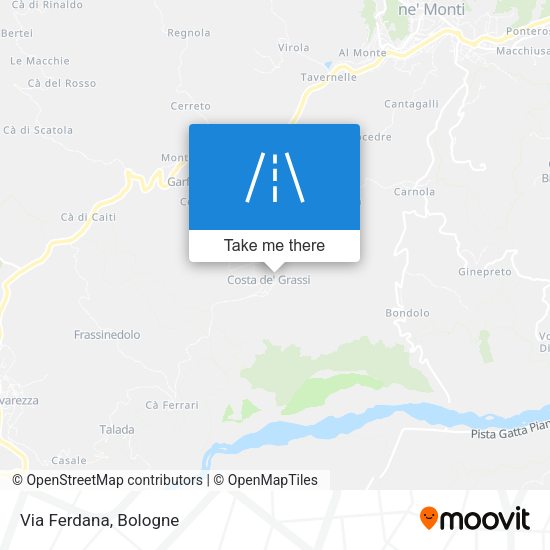 Via Ferdana map
