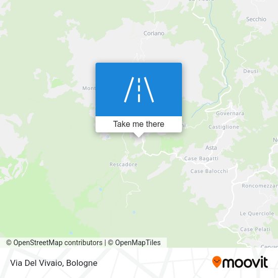 Via Del Vivaio map