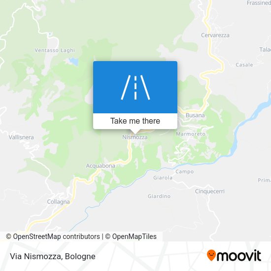 Via Nismozza map