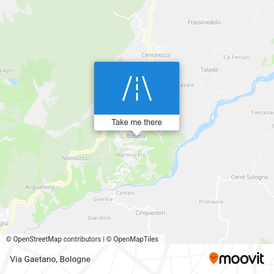 Via Gaetano map