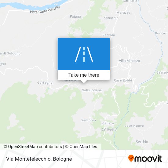 Via Montefelecchio map