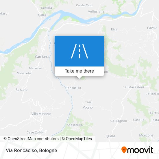 Via Roncaciso map