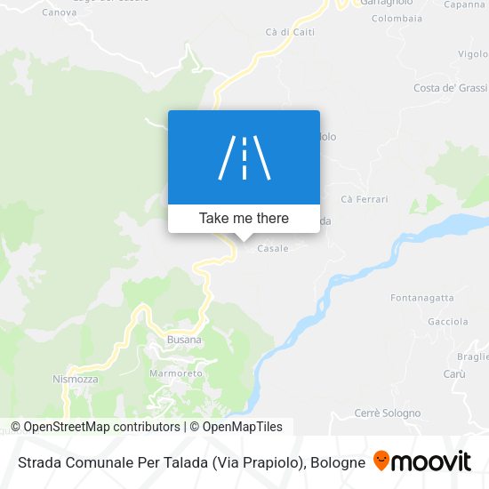 Strada Comunale Per Talada (Via Prapiolo) map