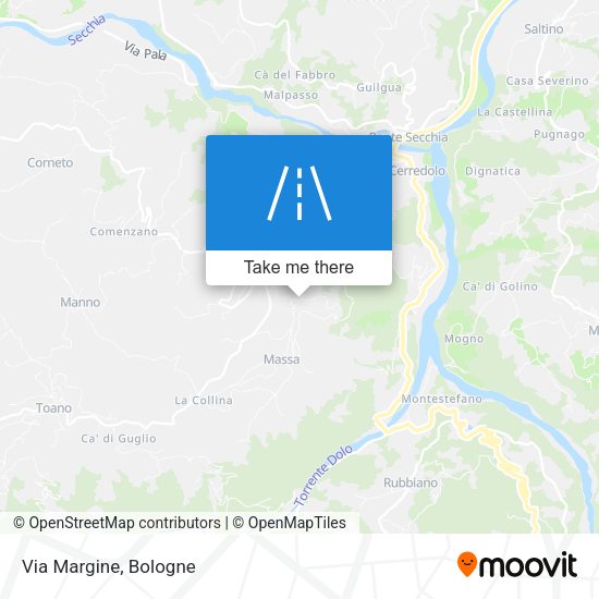 Via Margine map