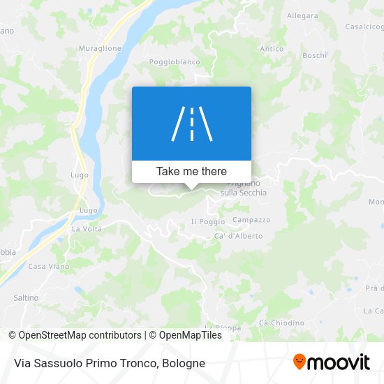 Via Sassuolo Primo Tronco map